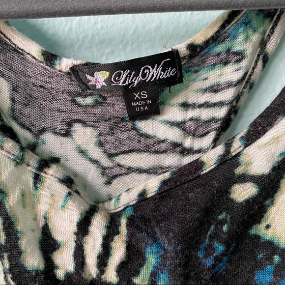 Black Bleach Tie Dye Tank Top - Picture 2 of 6